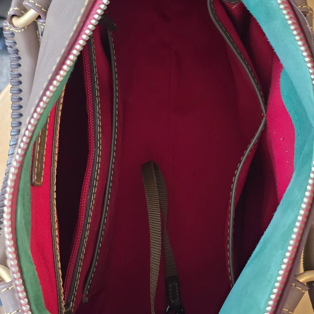 Dooney and Bourke Large Florentine Satchel - Elephant - Picture 8 of 12